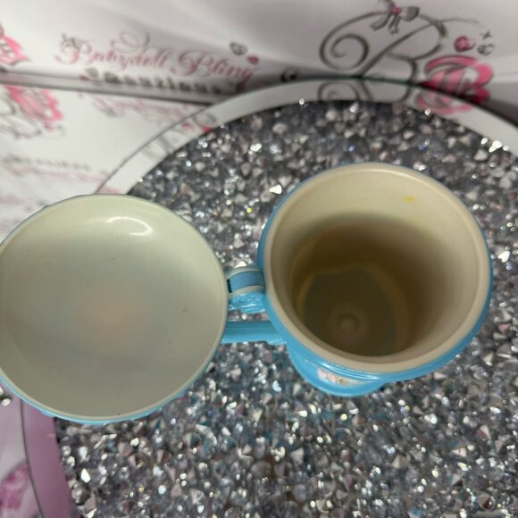 Disney Cinderella cup plastic Disney on ice flip flop open top blue pink cute - Picture 4 of 6